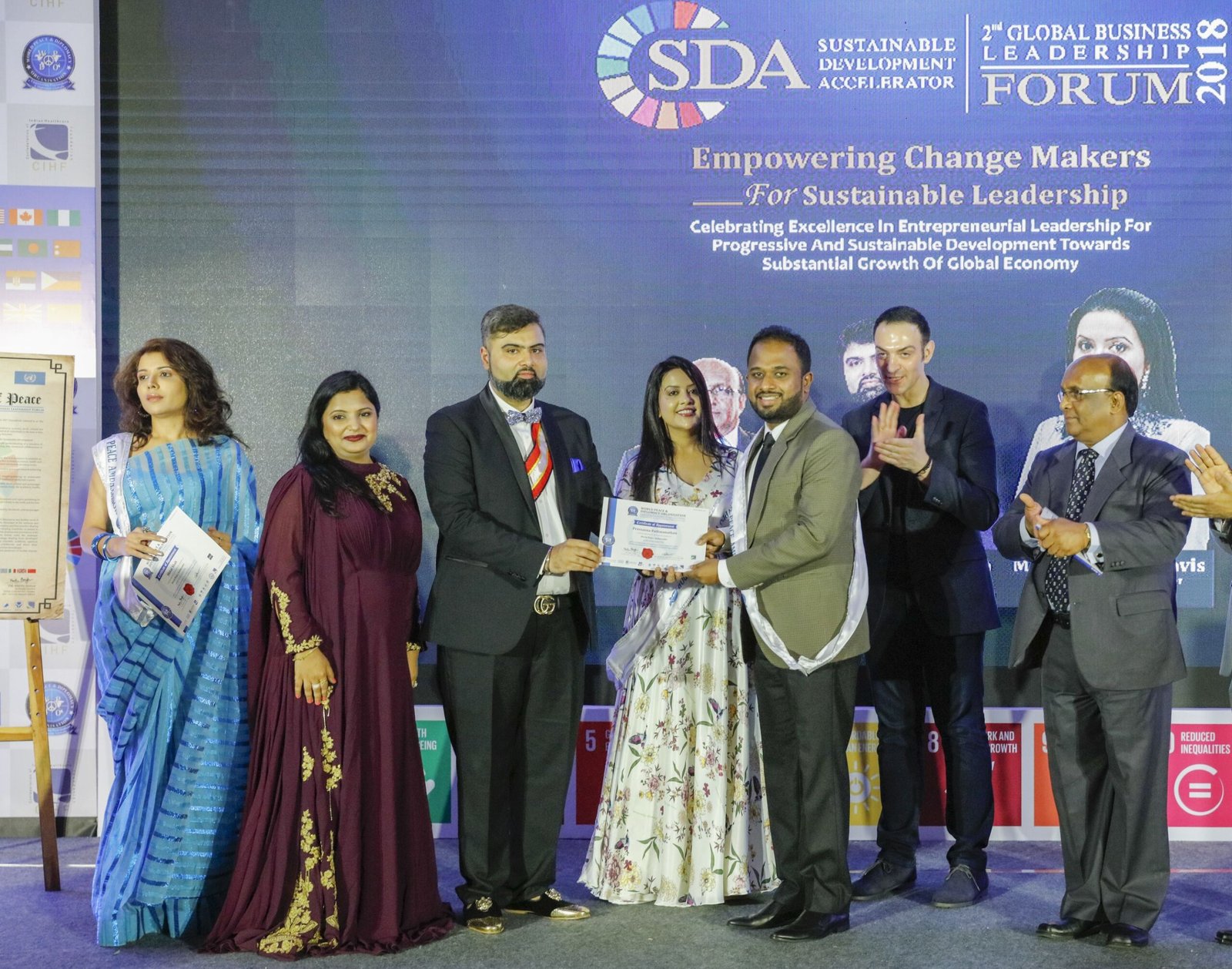 Global Peace Ambassodor Award in 2017